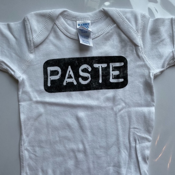 NEW! "Copy" and "Paste" onesies for twins. Size - 12 months - Picture 4 of 7